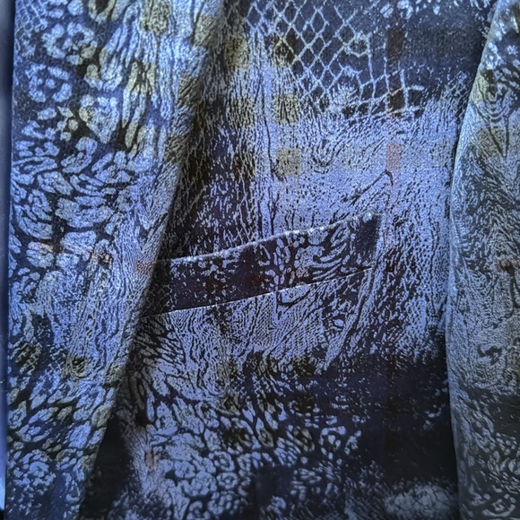 Suslo Couture Blue Suit Top - Picture 3 of 4